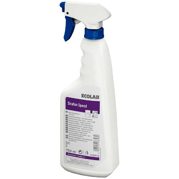 Detergent dezinfectant fara clatire Sirafan Speed, Ecolab 750ml
